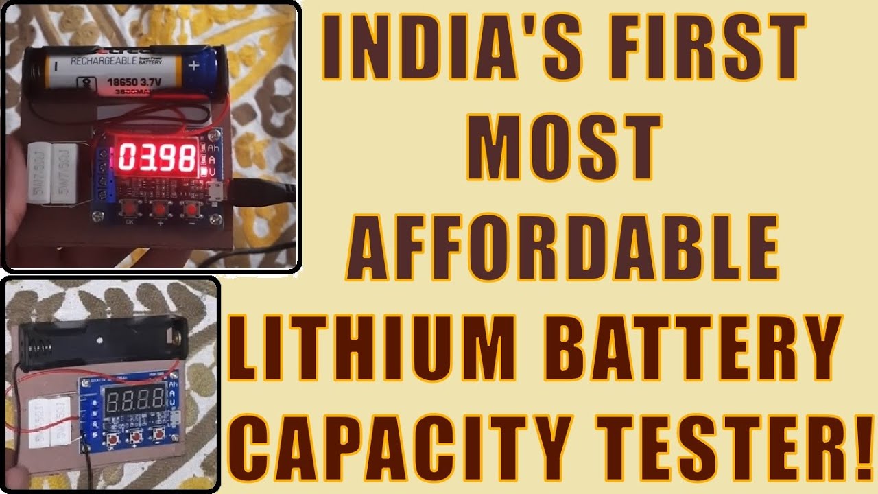 Most Affordable 18650 Lithium Ion Battery Capacity tester HOMEMADE!!