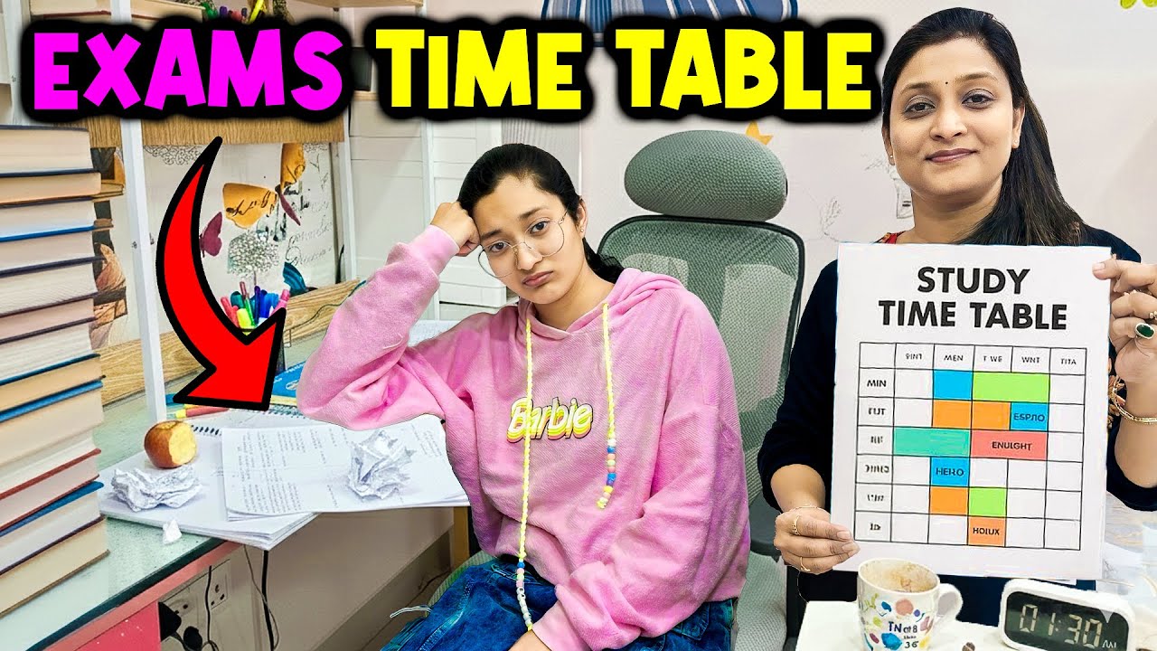 EXAMS TIME TABLE 😱⏰ | Mummy Ka STRICT Study Plan&hellip; Jinni Shocked! 🤯