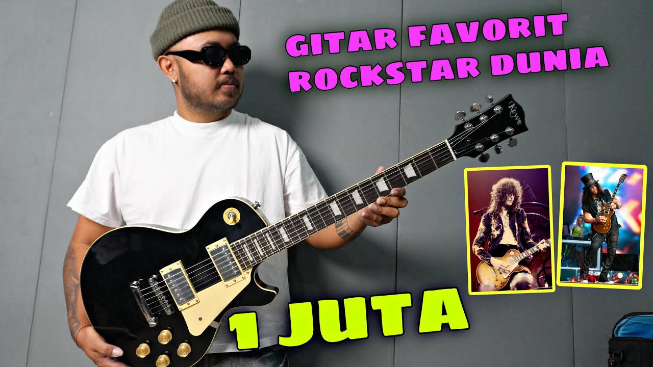 Gitar Listrik Murah 1 Jutaan Model Les Paul! Review Gitar Elektrik Kowe LP-100