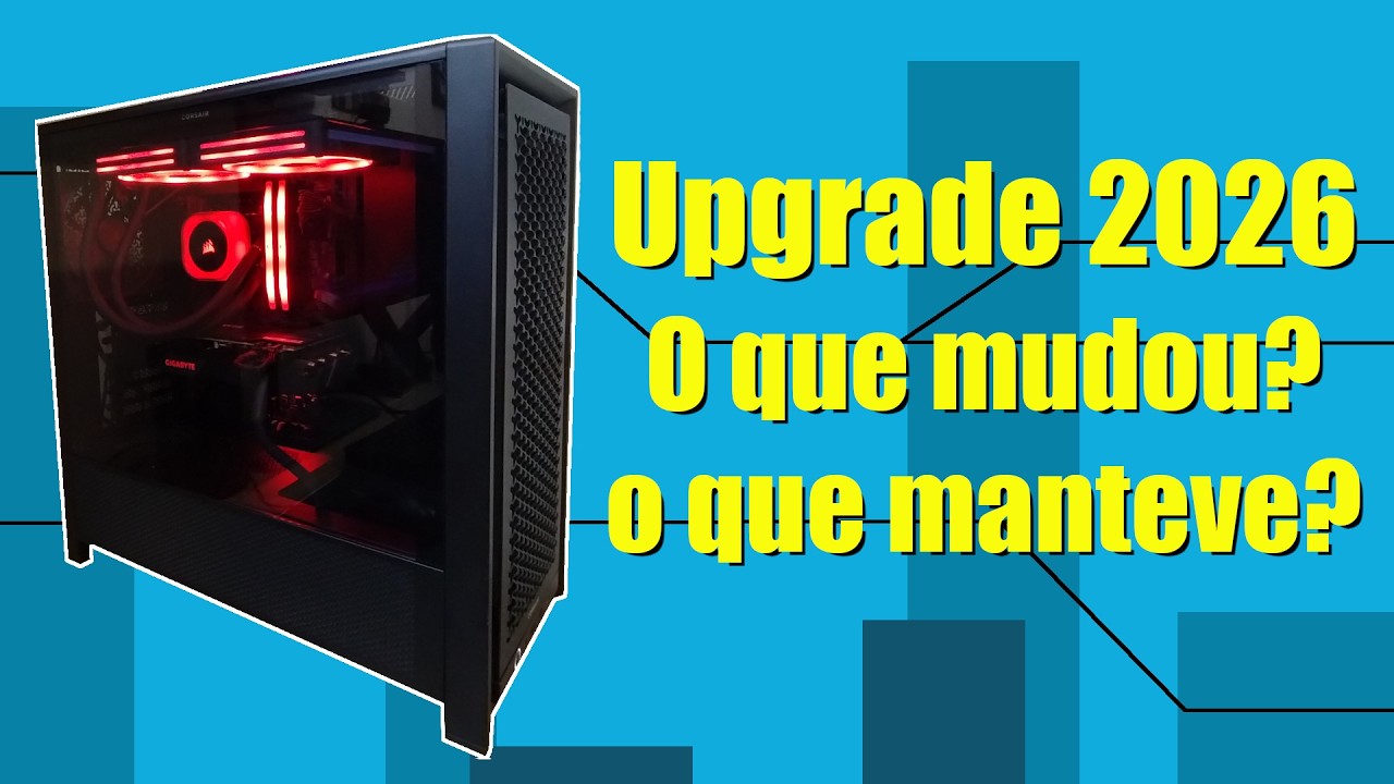 Computador 2026 para jogos e edição. PC upgrade