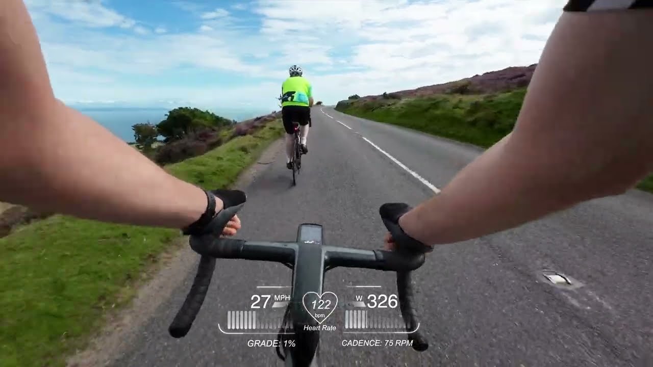 One Hour Cycling Video With Music | Virtual Bike Ride with me on Exmoor, UK