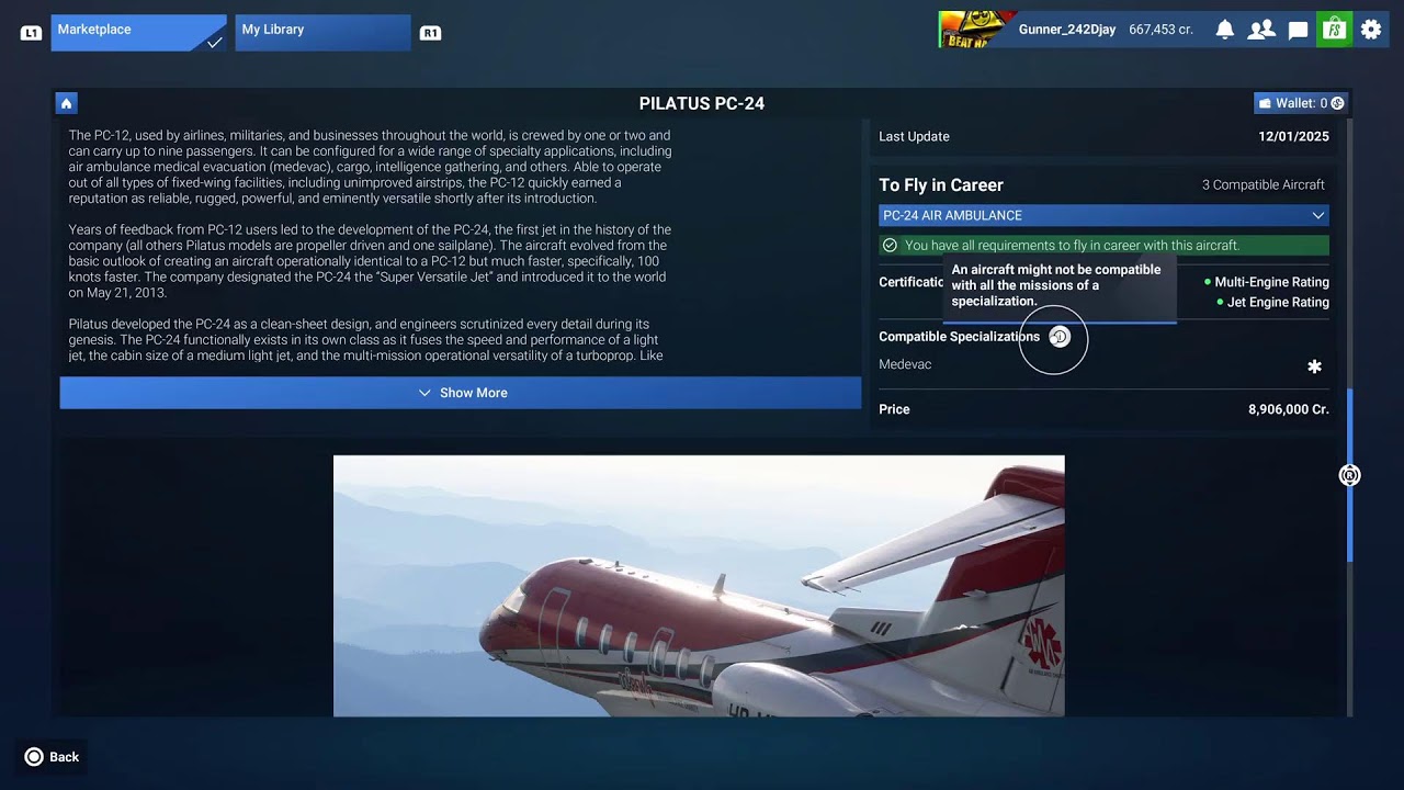 Flight Sim24 career cj4