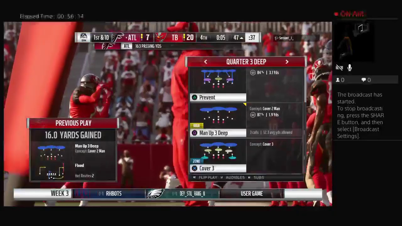 Gywu's Bucs vs. Falcons spring wk 3 s4