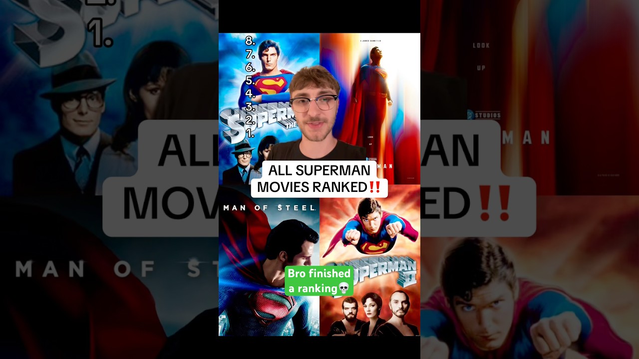 RANKING EVERY SUPERMAN MOVIE‼️ (WORST TO BEST)
