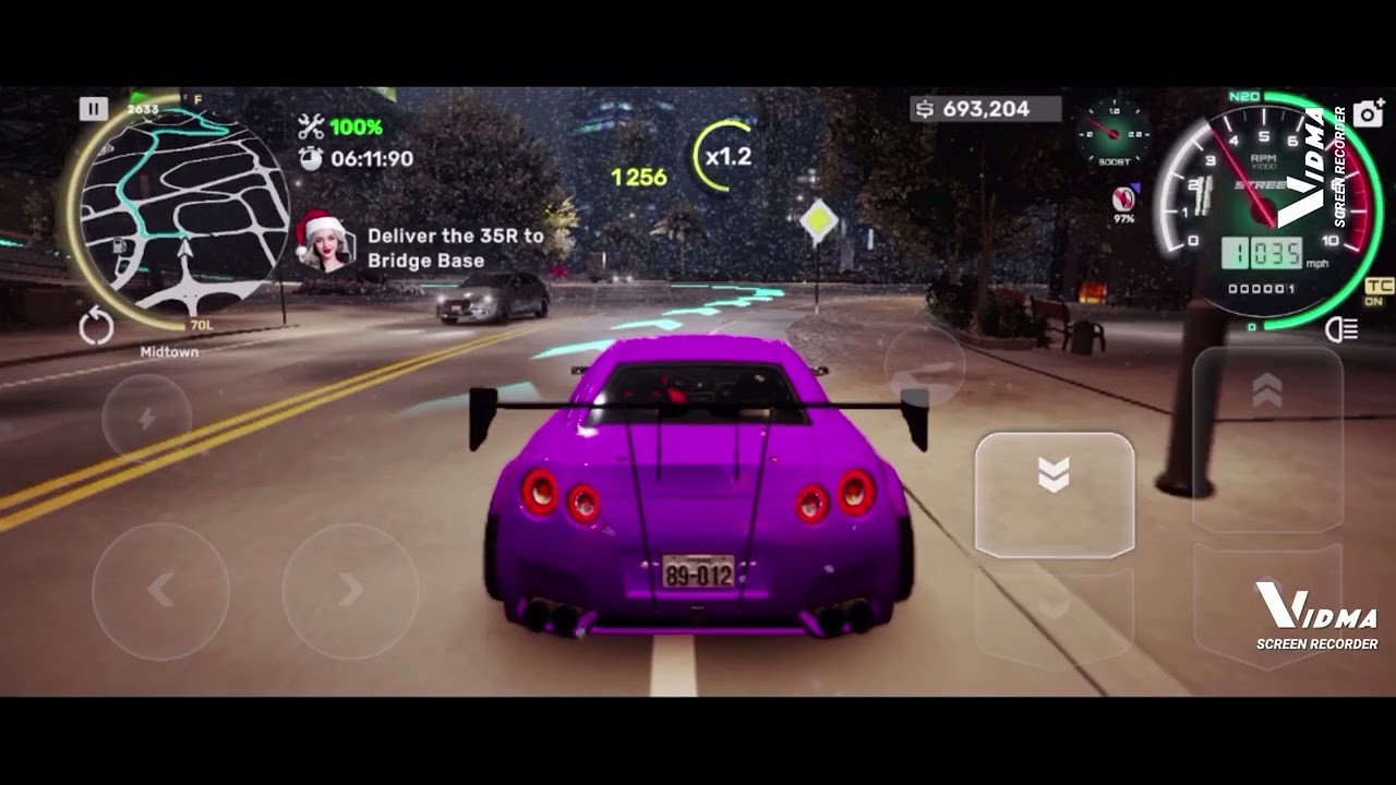 Carx street Nissan GT-R delivery full gameplay jeyxgamer 11 