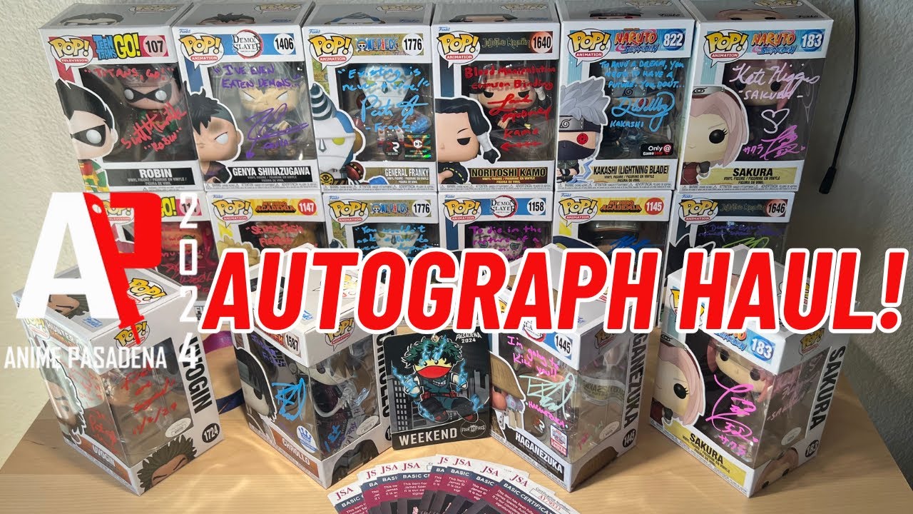 ANIME PASADENA 2024 AUTOGRAPH HAUL! (NARUTO, DEMON SLAYER, HUNTER X HUNTER, & MORE!)