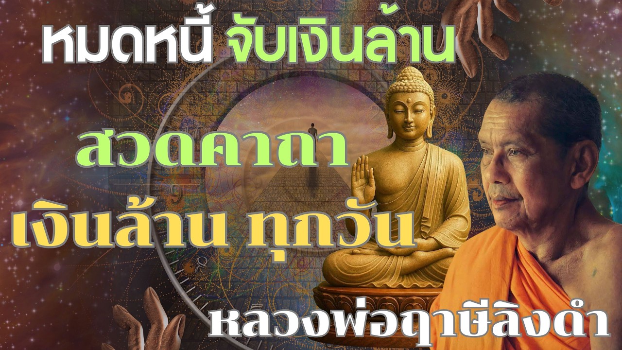 หมดหนี้ จับเงินล้าน สวด #คาถาเงินล้านทุกวัน หลวงพ่อฤาษีลิงดำ