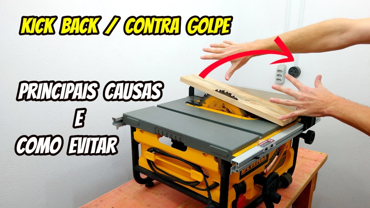 Como evitar o Kick Back na Serra Circular de Bancada (DICAS IMPORTANTES)