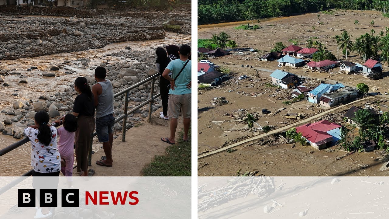Death toll from flooding across Asia passes 1,000 | BBC News