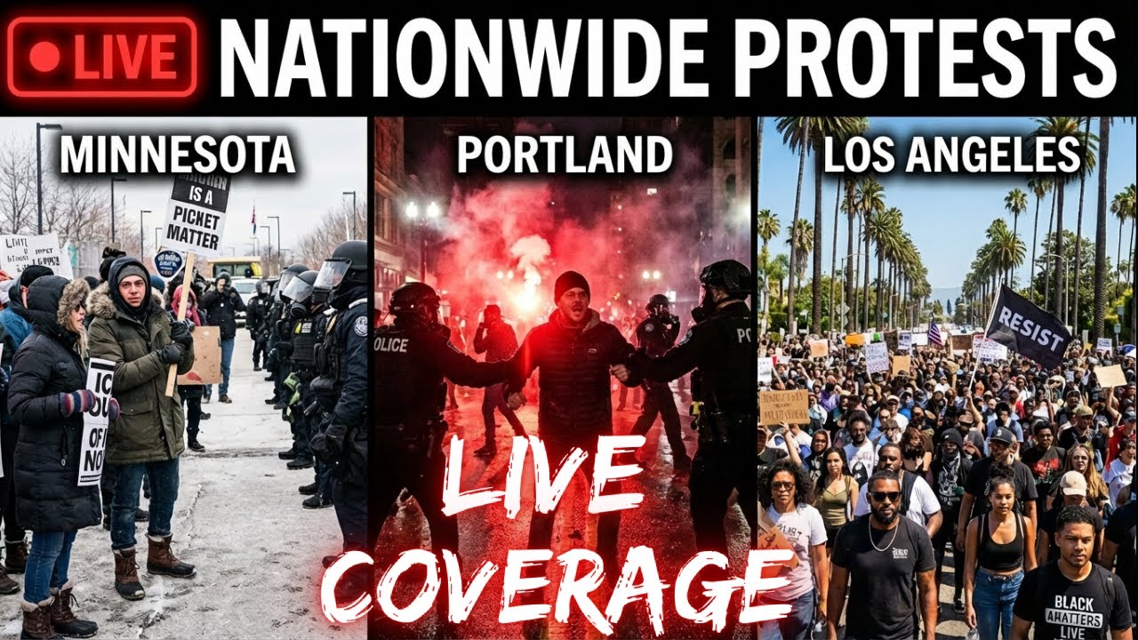 🔴 LIVE NOW MINNESOTA LOS ANGELES PORTLAND ICE PROTESTS  Multi-Cam  01-26-2026