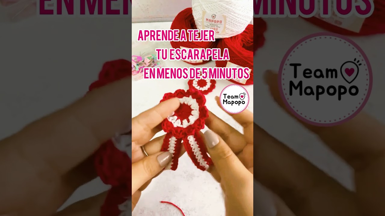 TUTORIAL CROCHET | ESCARAPELA EN 5 MINUTOS