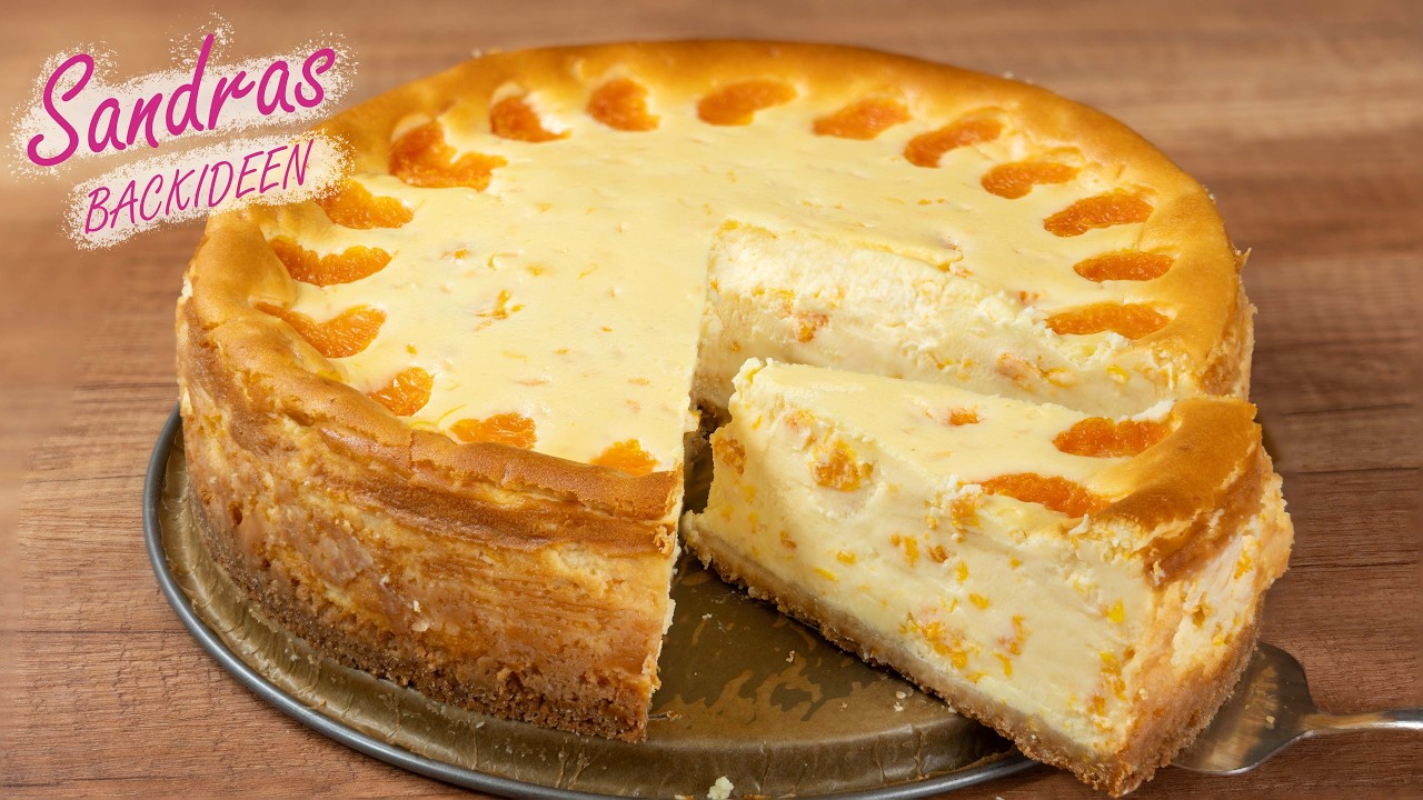 K&auml;sekuchen mit Mandarinen | So cremig!