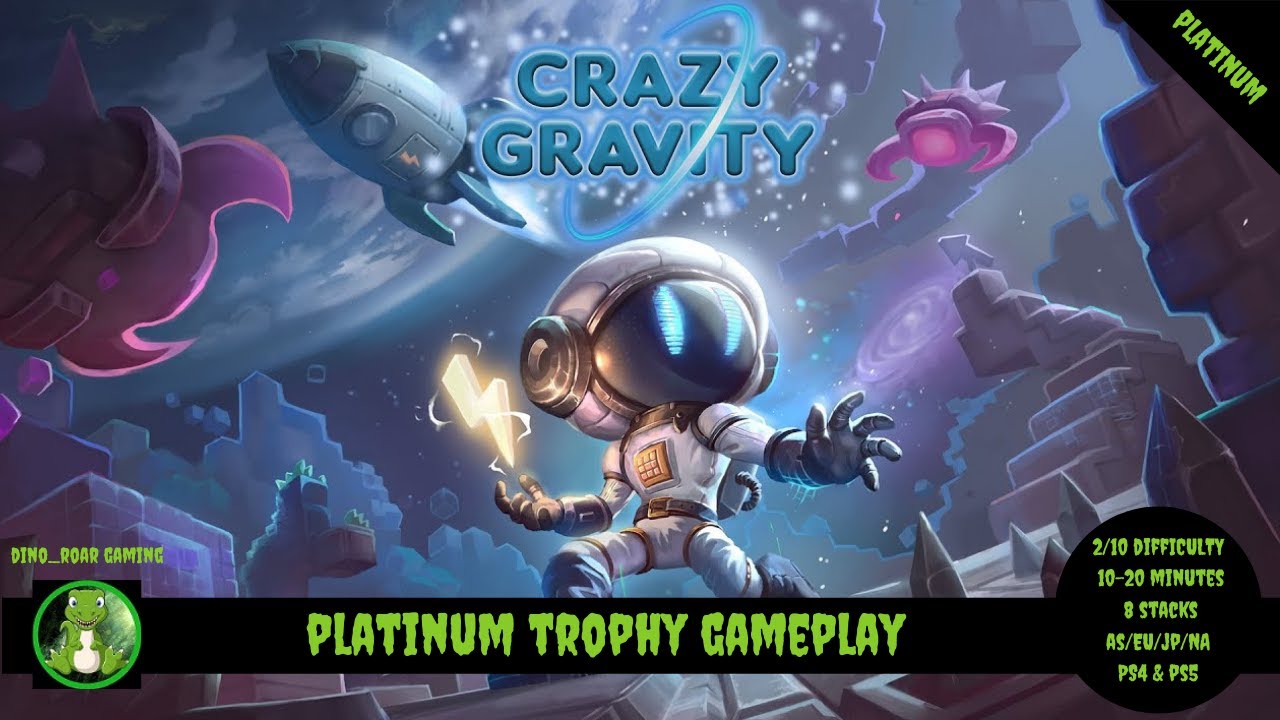 Crazy Gravity - Full Platinum Trophy Gameplay (PS4/PS5)