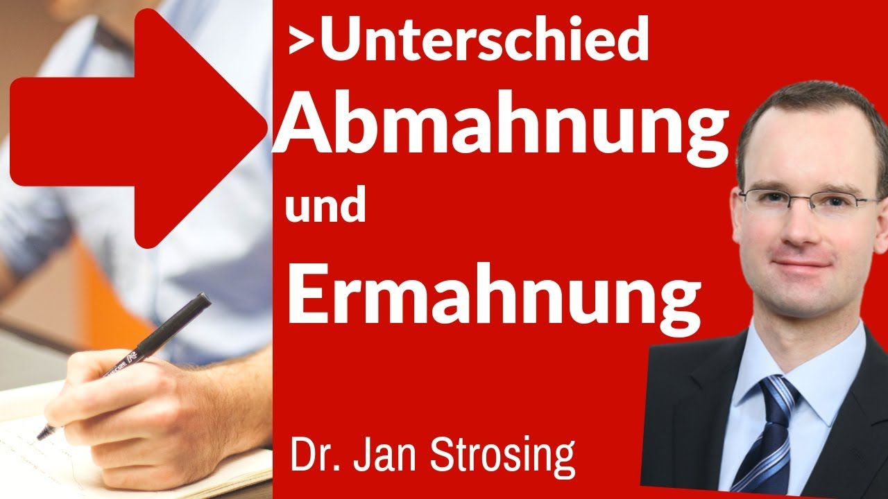 ► Abmahnung und Ermahnung - Wo ist der Unterschied?  | ✔ e-Learning Arbeitsrecht