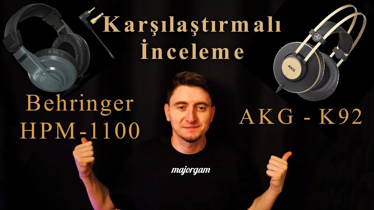 AKG K92 & Behringer HPM1100  Stüdyo Referans Kulaklık İncelemesi ve Genel Bilgiler