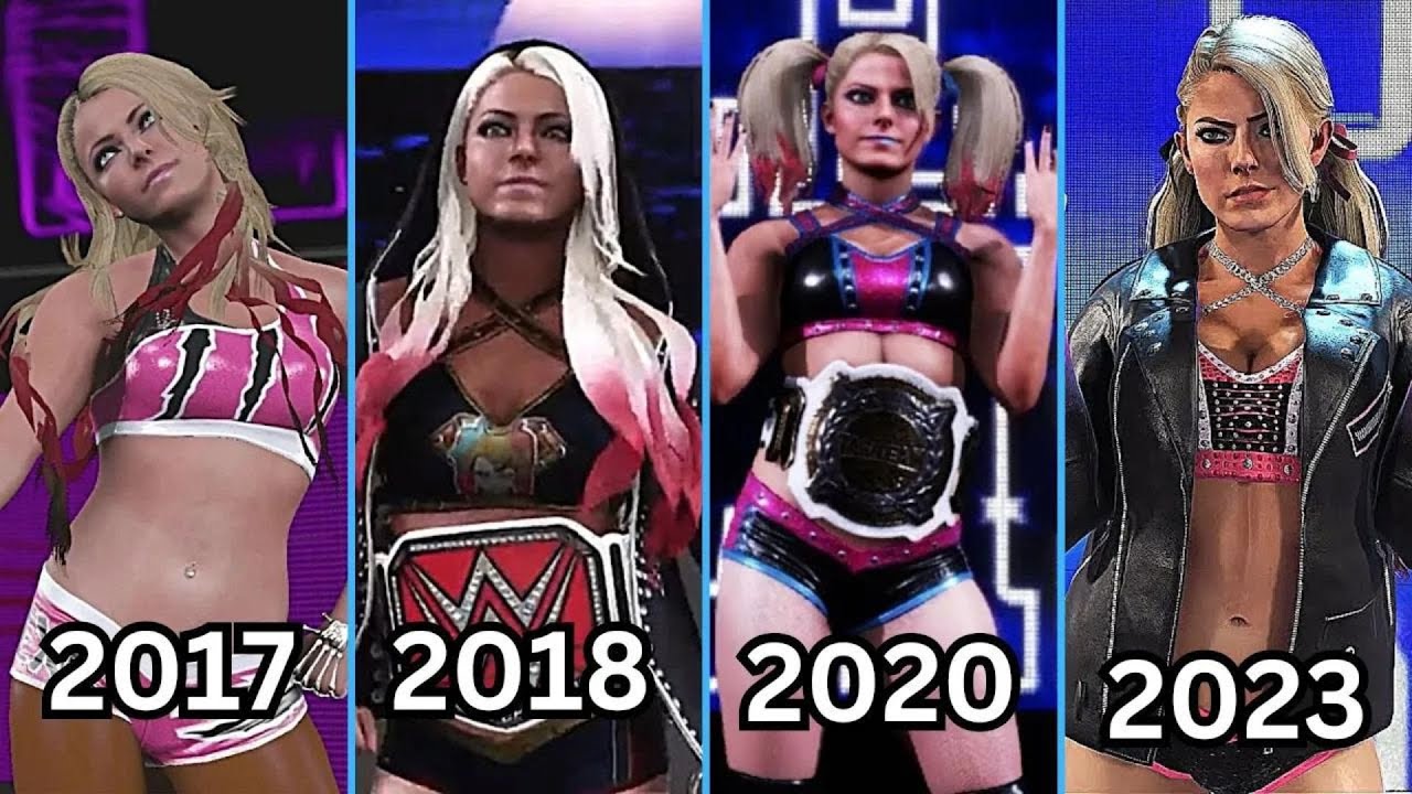 Evolution of Alexa Bliss [Entrance/Finisher] 2017-2024 - WWE  Games