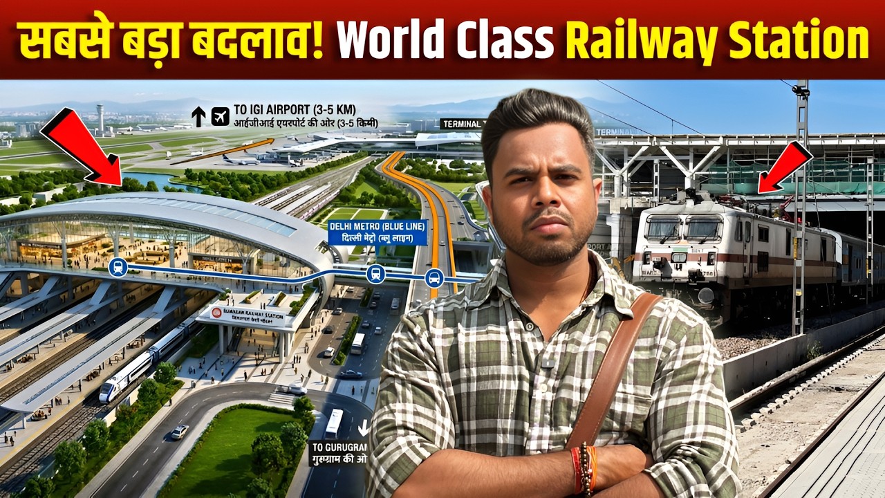 Delhi World Class Railway Station 2026 | Bijwasan Railway Station Mega Transformation Latest Update