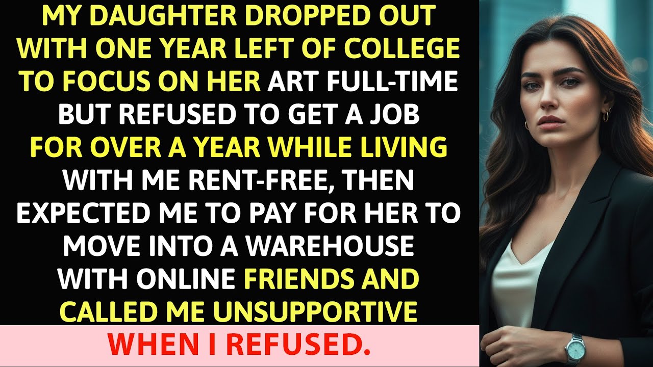 My Daughter Dropped Out With One Year Left of College to Focus on Her Art Full-Time But Refused...