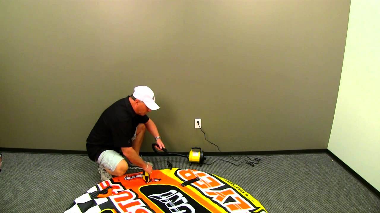 How to properly inflate a towable tube