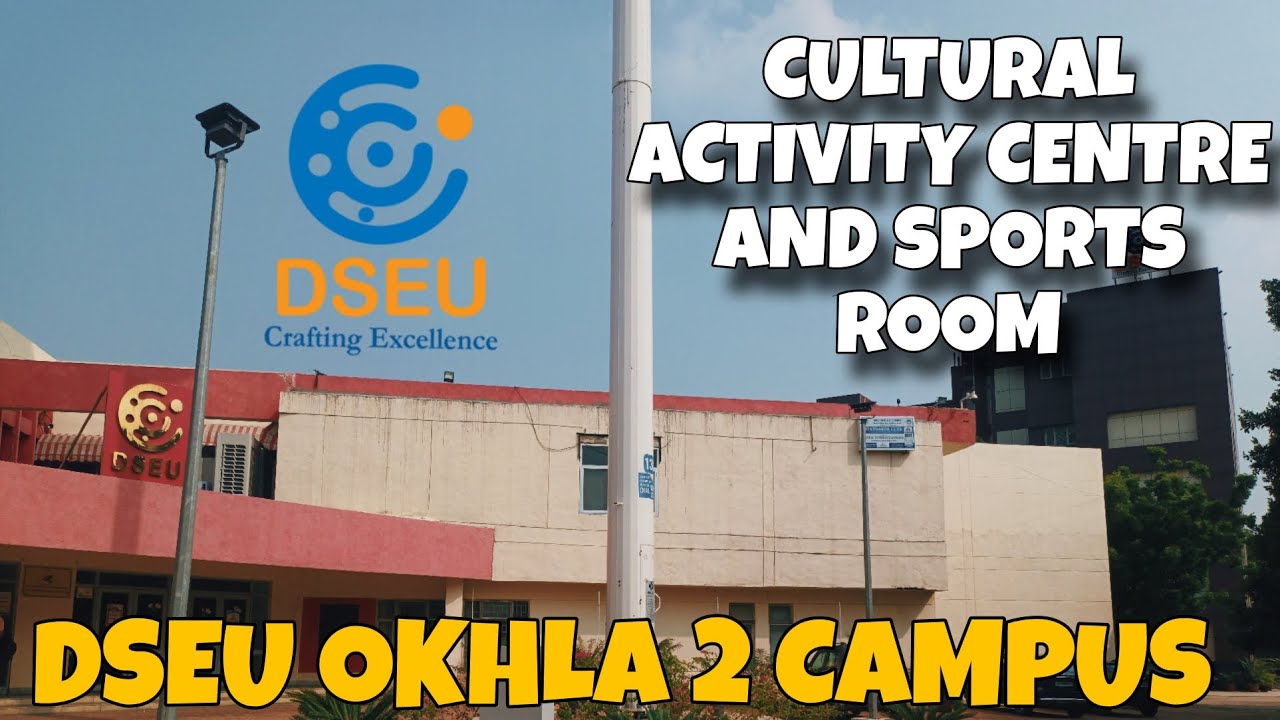 CULTURAL ACTIVITY CENTER AND SPORTS ROOM AND PLAYING CRICKET IN DSEU OKHLA 2 CAMPUS || #dseu#college