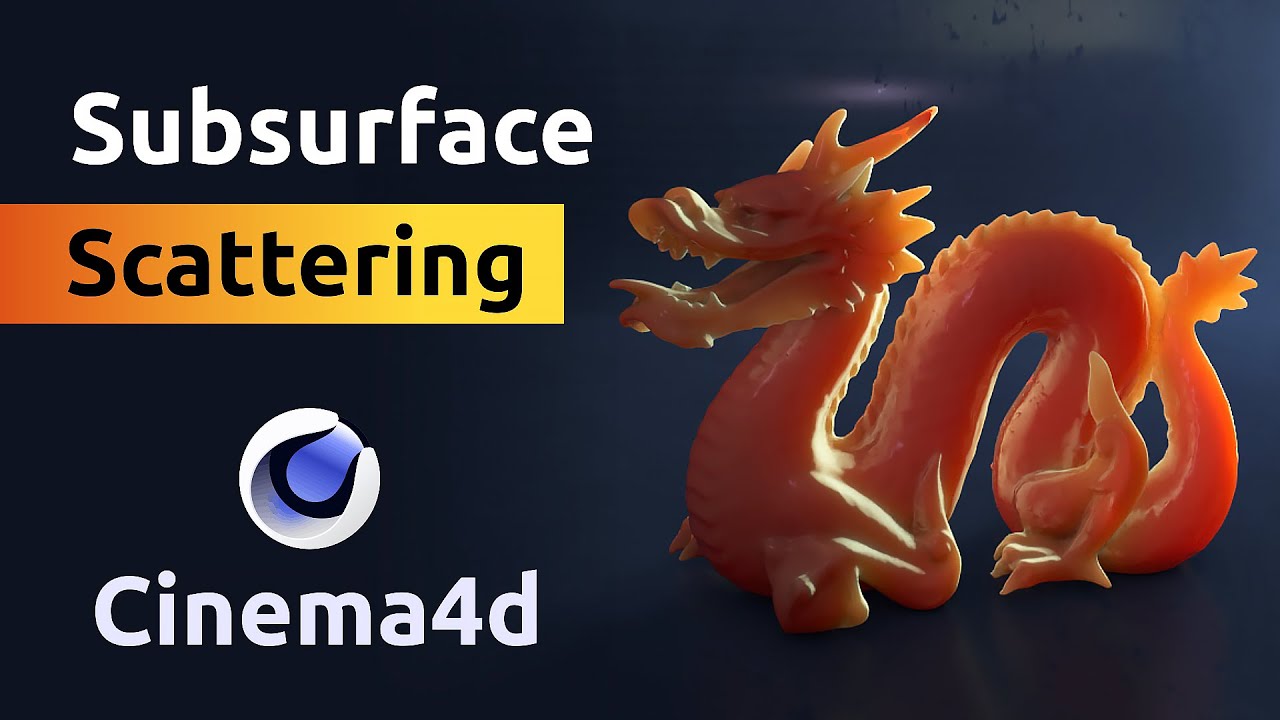 Cinema4d subsurface scattering no plugin Подповерхностное свечение обычный рендер