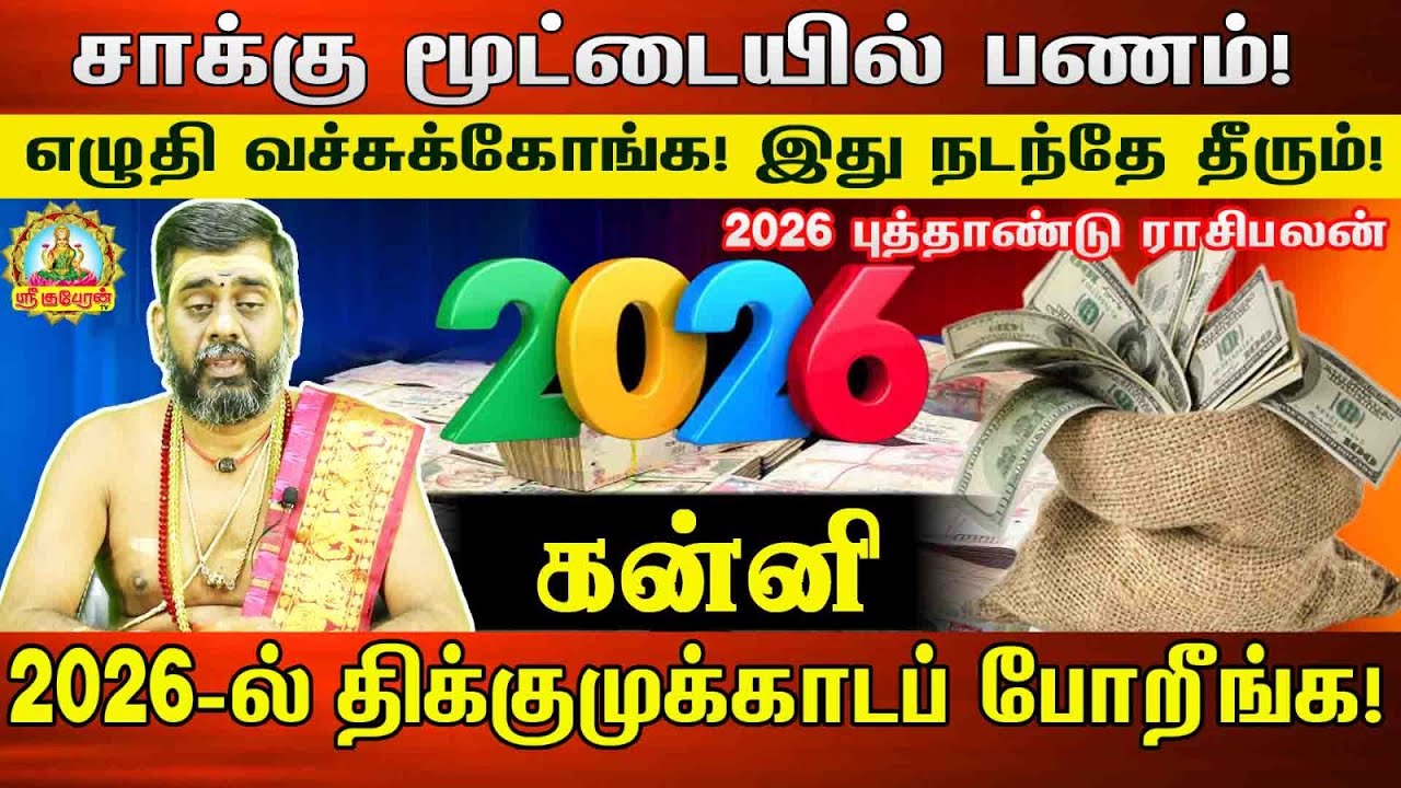 கன்னி சாக்கு மூட்டையில் பணம் எழுதி வச்சுக்கோங்க இது நடந்தே தீரும்|2026 திக்கு முக்காட போறீங்க....