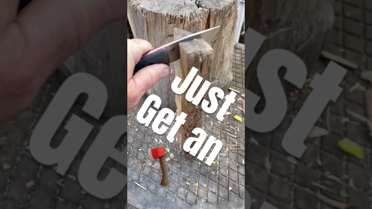 ￼￼🚫 Batoning knives #shorts #knifestuffwedo #fixedblade #axe #knifetest
