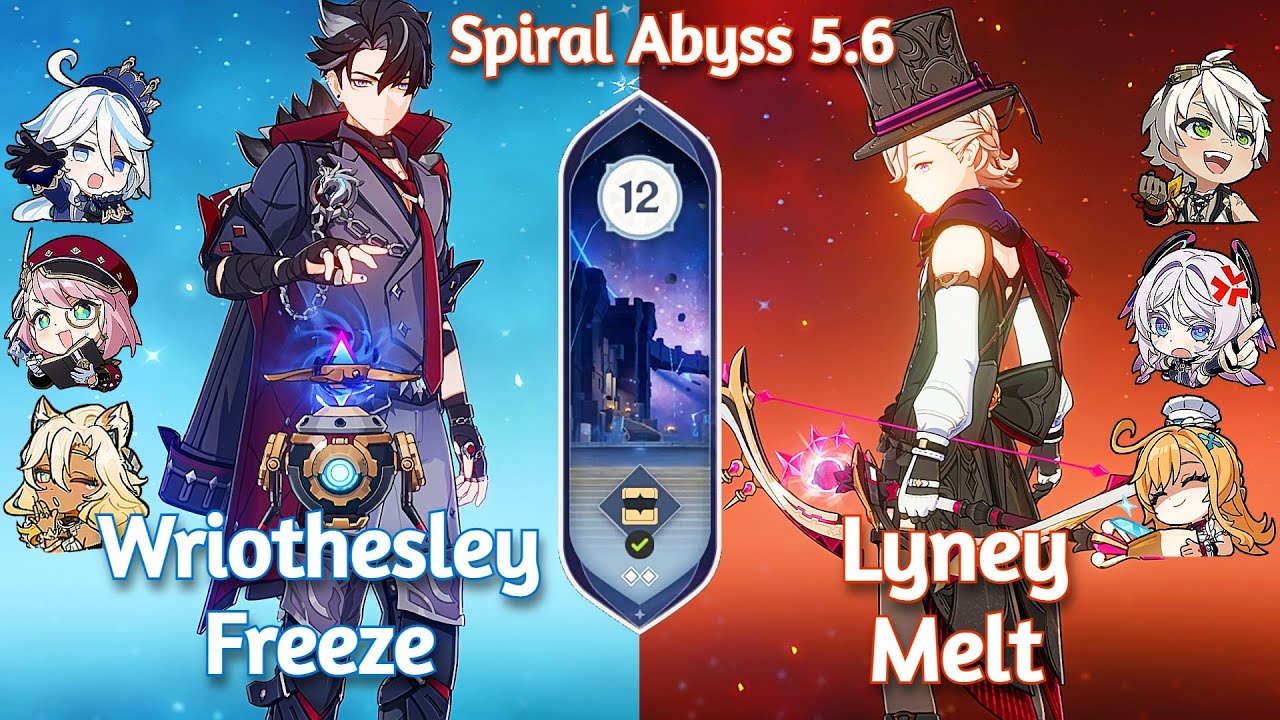 C1 Wriothesley Freeze x C0 Lyney Melt - NEW Spiral Abyss 5.6 | Floor 12 | Genshin Impact