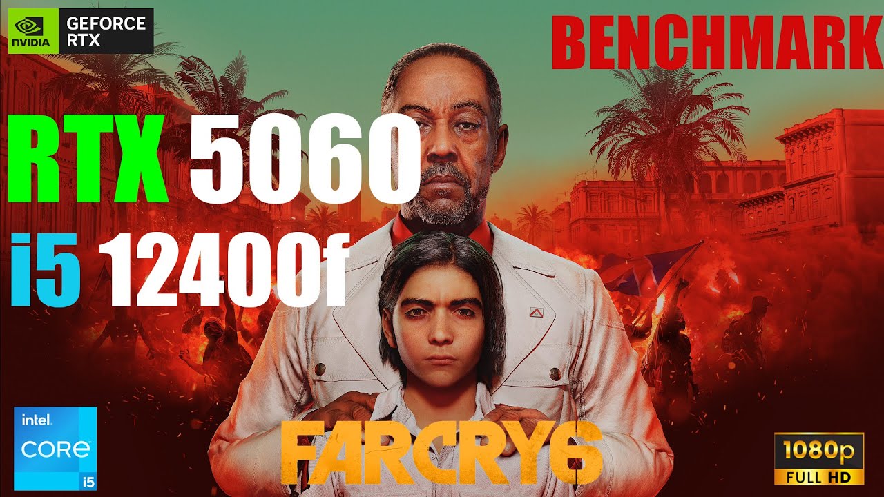 Far Cry 6 RTX 5060 + i5-12400F |  Ultra Benchmark Test