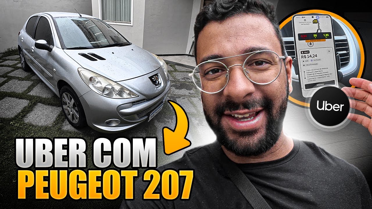 Fazendo Uber com o PEUGEOT 207 [o mais econômico e mais barato em 2026]
