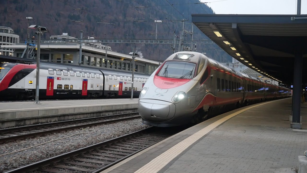 Trains/Züge/Zugverkehr in Chur (FULL HD)