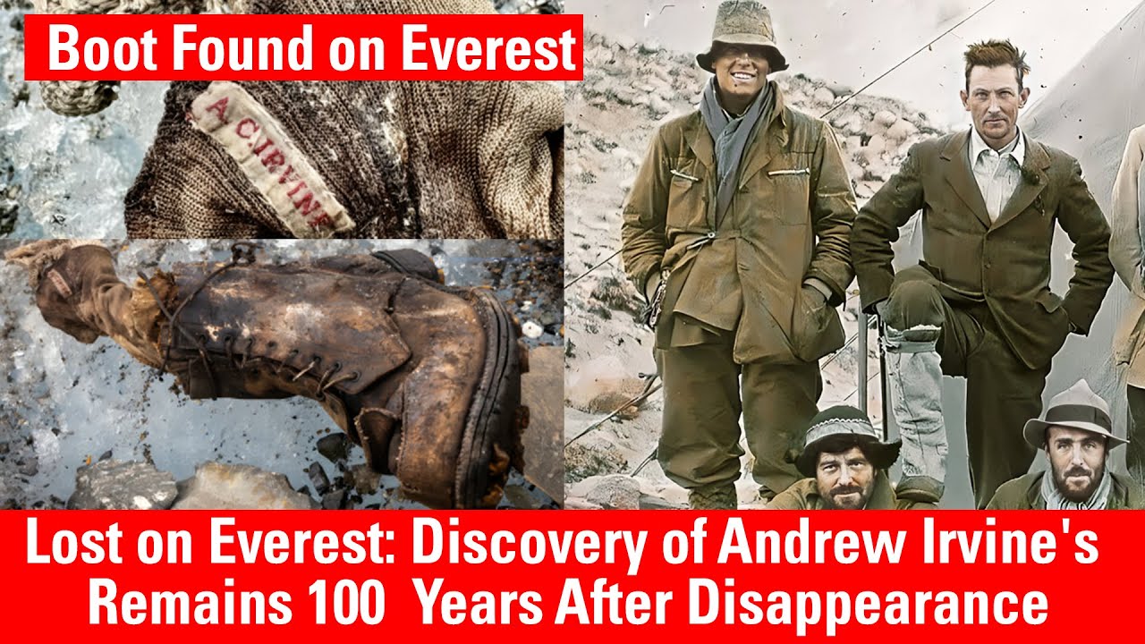 Boot Found on Everest May Unlock 100-Year-Old Mystery of Missing Climber Andrew Irvine @noaming
