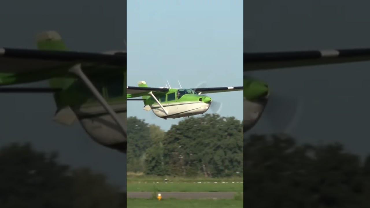 lowpass flyby cessna 337 skymaster #aviation #skymaster#cessna337#sound #pushpull #airport #airplane