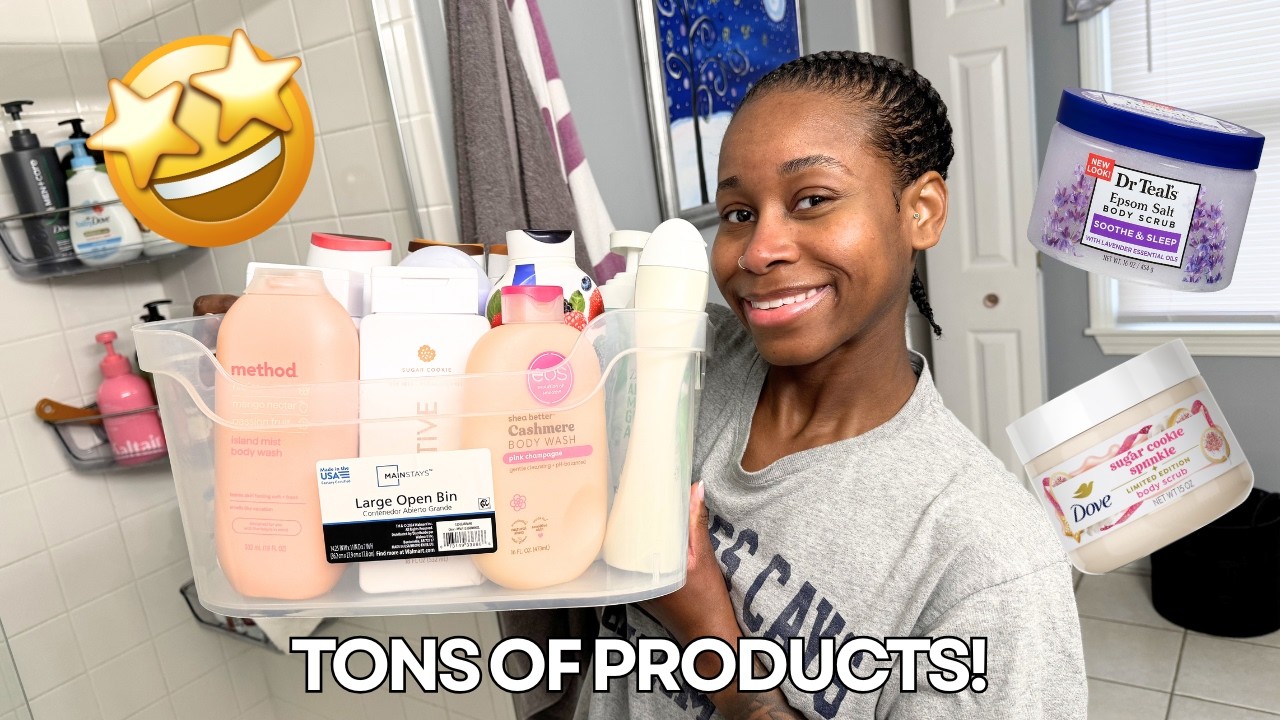 ORGANIZE MY HYGIENE COLLECTION WITH ME! (BODY WASHES & BODY SCRUBS)