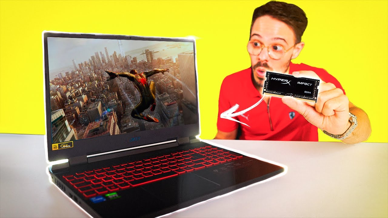 Ainda melhor! Acer Nitro 5 com RTX 3050 - Upgrade de Memoria RAm