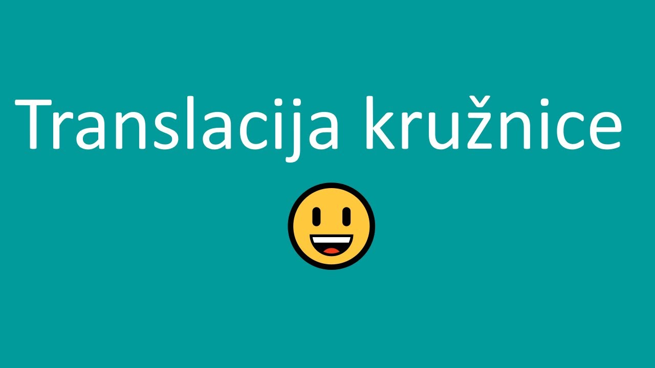 Translacija kružnice