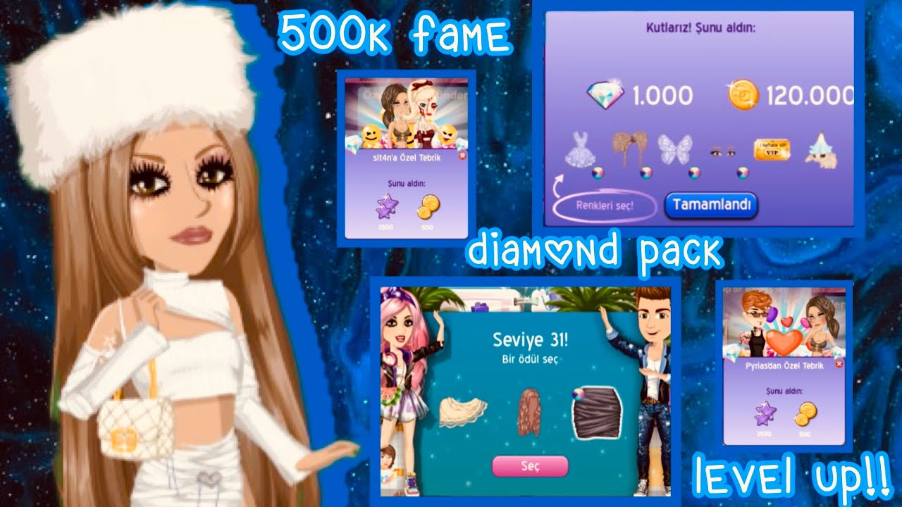MSP|| DİAMOND PACK 2+lvl UP!! |duble&tebrik yağmuru|