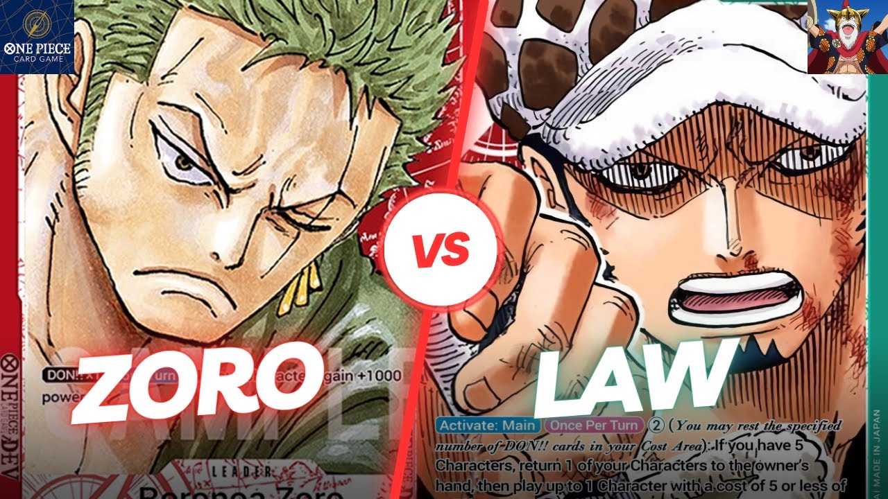 [OP02] The Swordsman Battle! Zoro Versus Law - One Piece Card Game