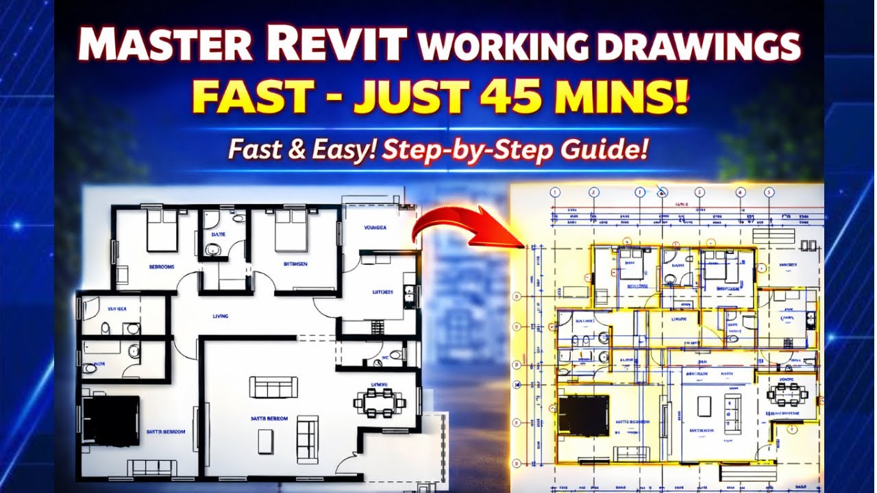 How to Create a Working Drawing in Revit || From Sketch to Blueprint (Beginner to Advanced!)