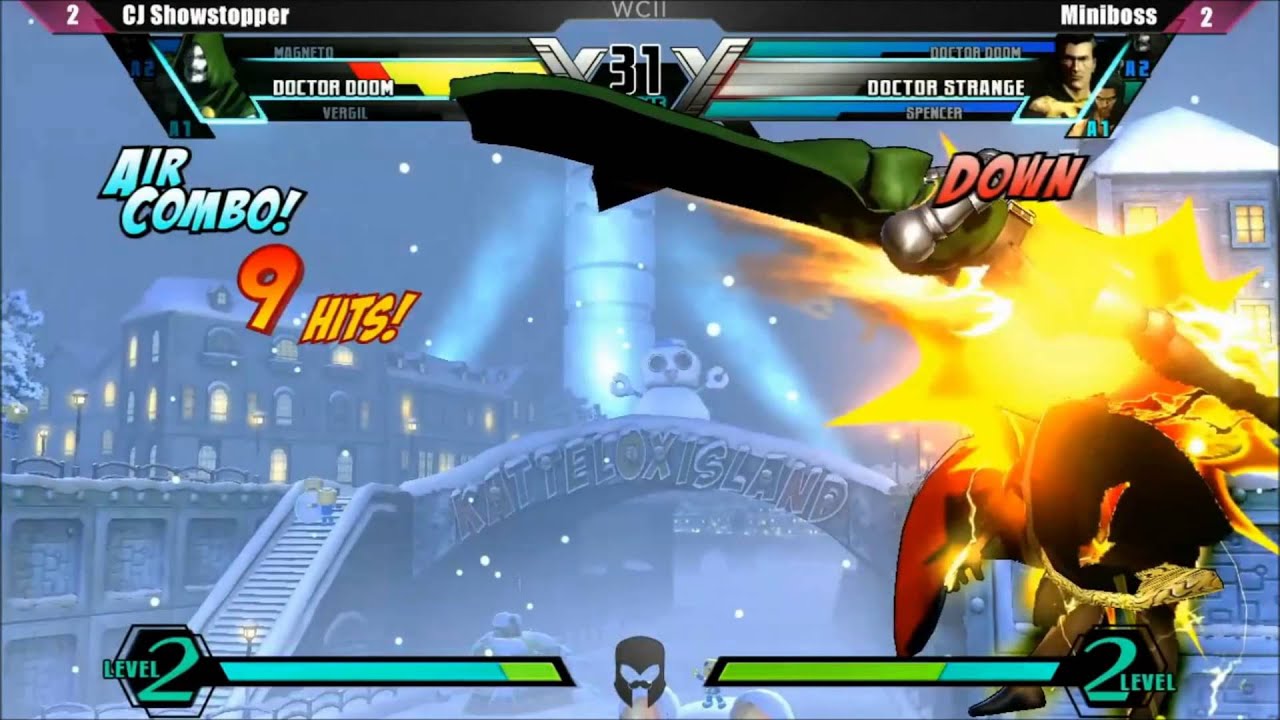 Curleh Mustache WC2 - CJ Showstopper(Magneto, Doom, Vergil) vs Miniboss(Dr. Strange, Spencer, Doom)