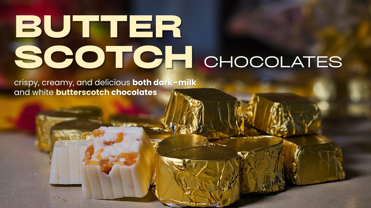 Butterscotch Chocolates | crispy, creamy, and delicious | @Simply Julie #chocolate #viralvideo