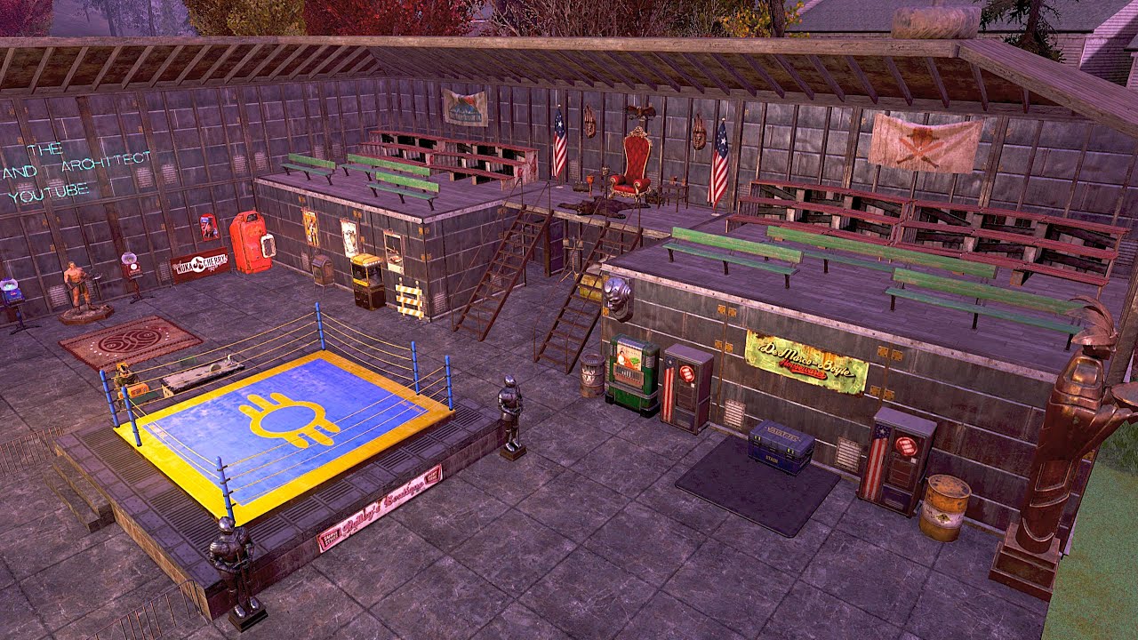 Fallout 76 camp - boxing stadium 2.0