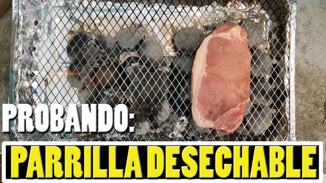 Probando Parrilla Portátil y Desechable | Los Tarascos