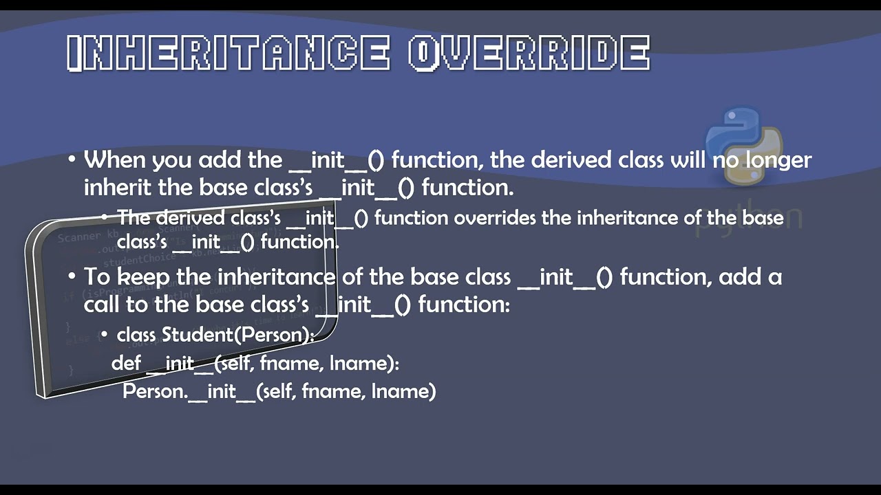 3.19 Inheritance in Python
