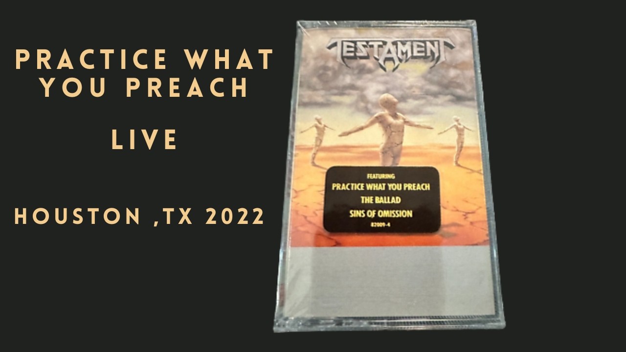 Bay Area Thrash Legends! Testament – “Practice What You Preach” LIVE Houston