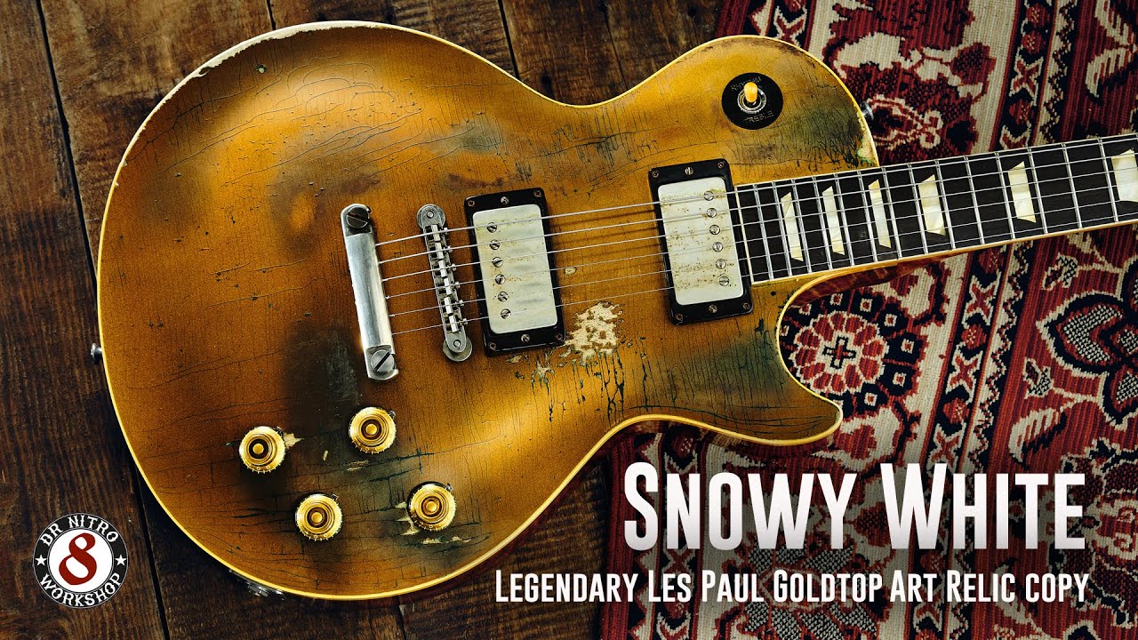 Legendary Snowy White LesPaul Goldtop copy