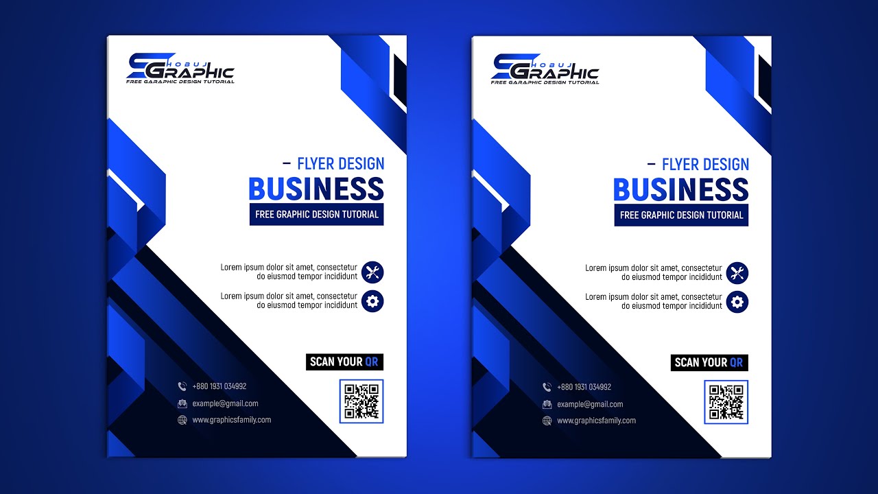 How to make a Professional business flyer template in Photoshop