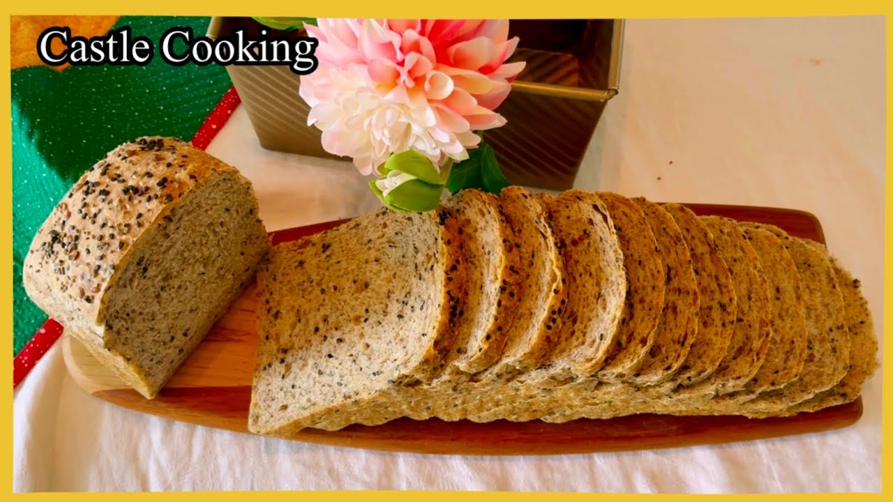 Best Rye Sourdough No Knead Sandwich Bread with Ground Flaxseed and Chia Seeds 호밀 천연발효 샌드위치빵