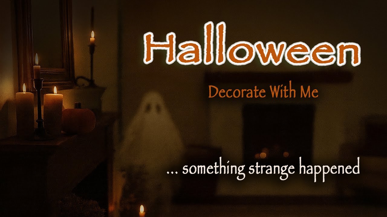 👻 A Ghost Visited and the Camera Caught Everything / Halloween Decorate Pt 3 / Living Room & Kitchen