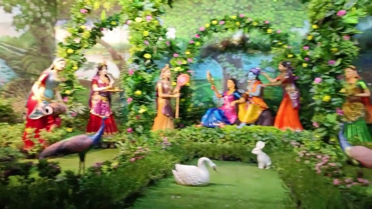 Prem Mandir Vrindavan background scene 